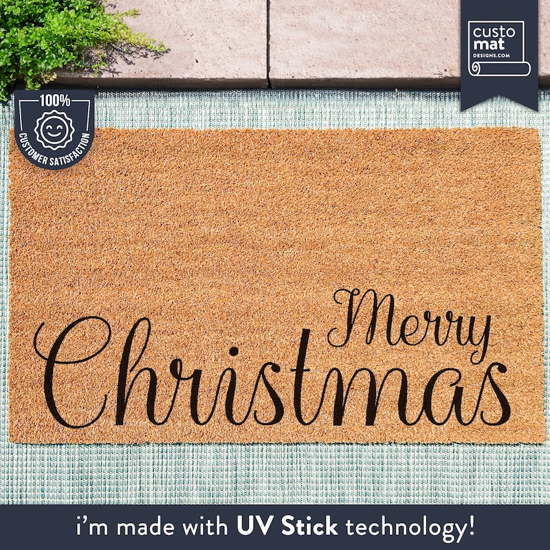 Christmas Door Mat - Etsy