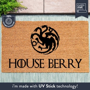 Game Of Thrones Doormat - House Targaryen Door Mat - GOT - Game Of Thrones Gift