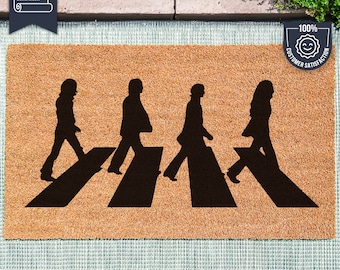 Les Beatles - paillasson Hello - paillasson de bienvenue - cadeau Beatles - The Beatles - cadeau de pendaison de crémaillère - paillasson personnalisé - nouveau tapis pour la maison