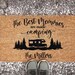 Custom Camping Doormat - Pesonalized Campsite Door Mat - Custom Coir Welcome Mat - Camping Decor 