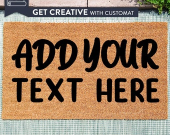 Your Text Here - Personalised Doormat - Entrance Decor - Home Décor - Housewarming Present - Choose Your Font - Choose Your Text