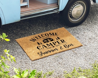 Felpudo personalizado para autocaravana: el hogar está donde aparcas.