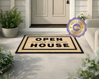 Custom Realtor Name Doormat | Open House Event Mat | Personalised Property Agent