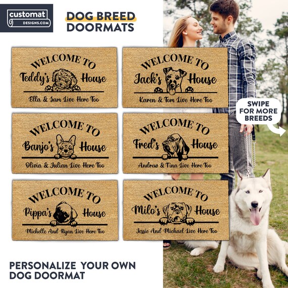 thumbnail image 2 of Paillasson Personnalisé Animaux Paillasson Personnalisé Pour Chien 2 of 11