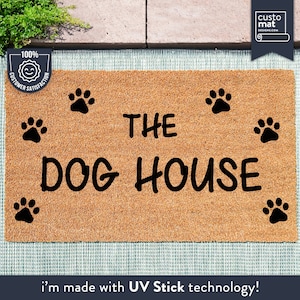 The Dog House Pfotenabdruck Fußmatte - Geschenk für Tierliebhaber