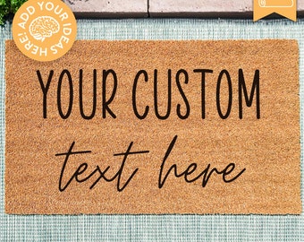 Custom Door Mat - Custom Rug - Doormat Personalized - Create Your Own Housewarming Gift - Doormat Custom - Unique Realtor Gift - Porch Decor