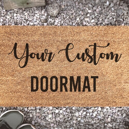 Custom Doormat Custom Door Mat Design Business Logo Etsy