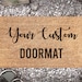 Custom Doormat - Custom Door Mat Design - Business Logo - Personalized Doormat - Customized Welcome Doormat - Realtor Housewarming Gift 