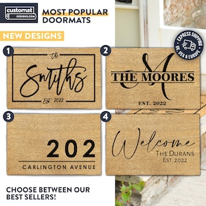 Best-selling Personalized Custom Doormats With Family Names For The Perfect Housewarming Gift