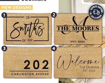 Best-selling Personalized Custom Doormats With Family Names For The Perfect Housewarming Gift