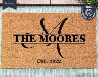 Custom Doormat - Home Decor - Personalized Gift - Personalized Doormat - Monogram Doormat - Custom Door Mat - Housewarming - Family Name Rug