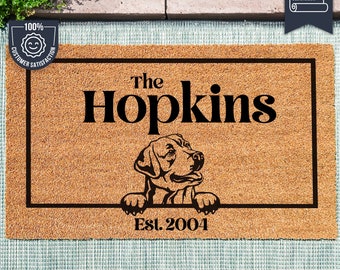 Labrador Retriever Door Mat - Dog Doormat- Custom Pet Breed - Personalized Animal Doormat - Cute Family Pet Lover Gift - Couples Gift