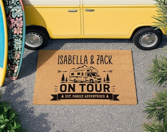 Home Is Where You Park It – Custom RV Couples Doormat