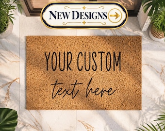 Family Name Coir Doormat | Home Decor | Custom Personalised Welcome Mat