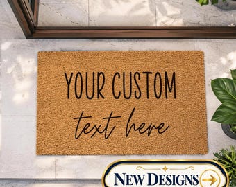 Personalised Family Door Mat | New House Gift | Custom Coir Doormat