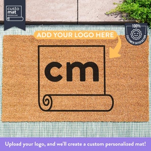 Your Custom Logo Here - Personalized Doormat - Logo Doormat - Doormat For Business - Customized Coir Mat - Housewarming Gift - Custom Mat