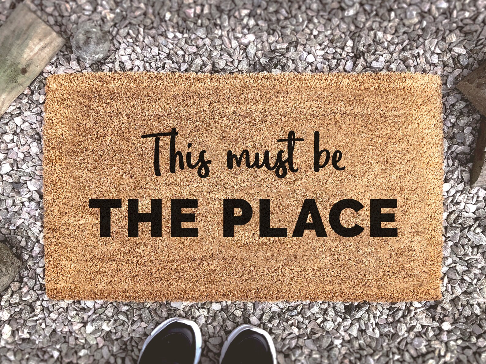 This Must Be The Place Doormat Funny Doormat Talking Heads | Etsy This Must Be The Place Doormat