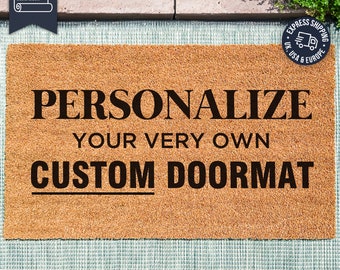Personalized Doormat - Welcome Door Mat - Personalize Your Very Own Custom Doormat - Personalized Gift - Housewarming Gift - New Home Gift