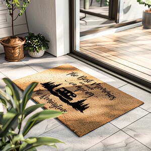 Custom Camping Doormat - Pesonalized Campsite Door Mat - Custom Coir Welcome Mat - Camping Decor image 5