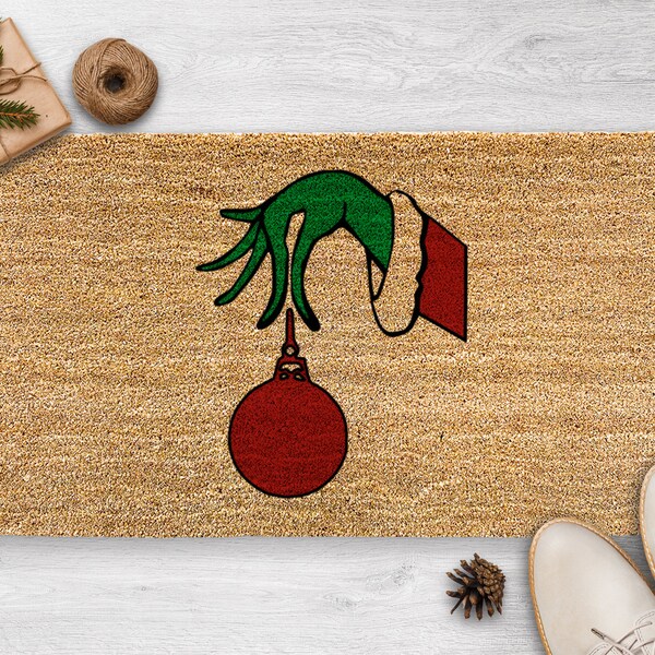 Grinch Mat Etsy