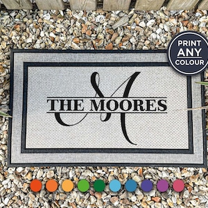 Custom Indoor/Outdoor Doormat - Monogram Mat - Personalized Gift - Personalized Doormat - Monogram Doormat - Custom Door Mat - Housewarming