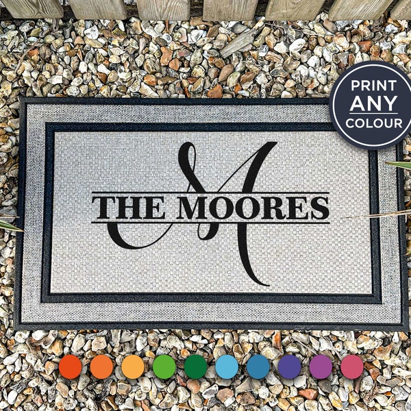 Custom Indoor/Outdoor Doormat - Monogram Mat - Personalized Gift - Personalized Doormat - Monogram Doormat - Custom Door Mat - Housewarming