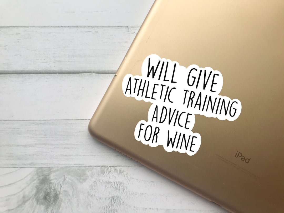 Athletic Trainer Sticker Wine Lover Gift Gift for Athletic - Etsy