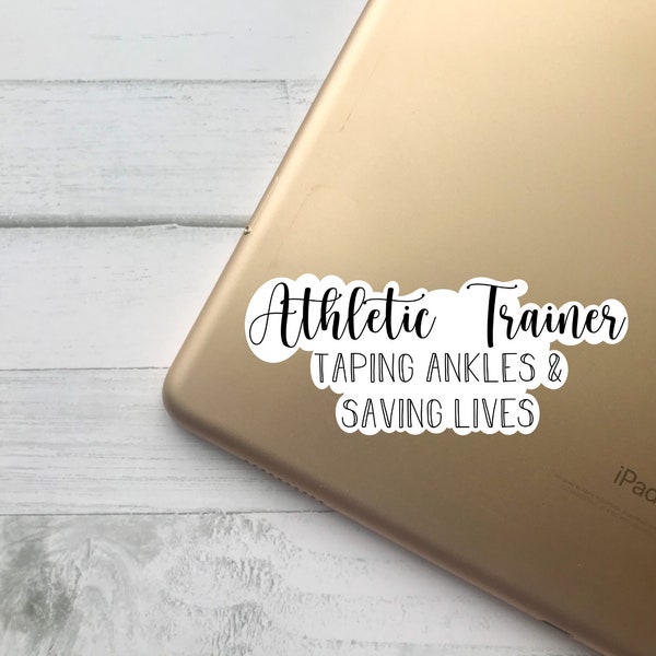 Athletic Trainer Sticker - Etsy