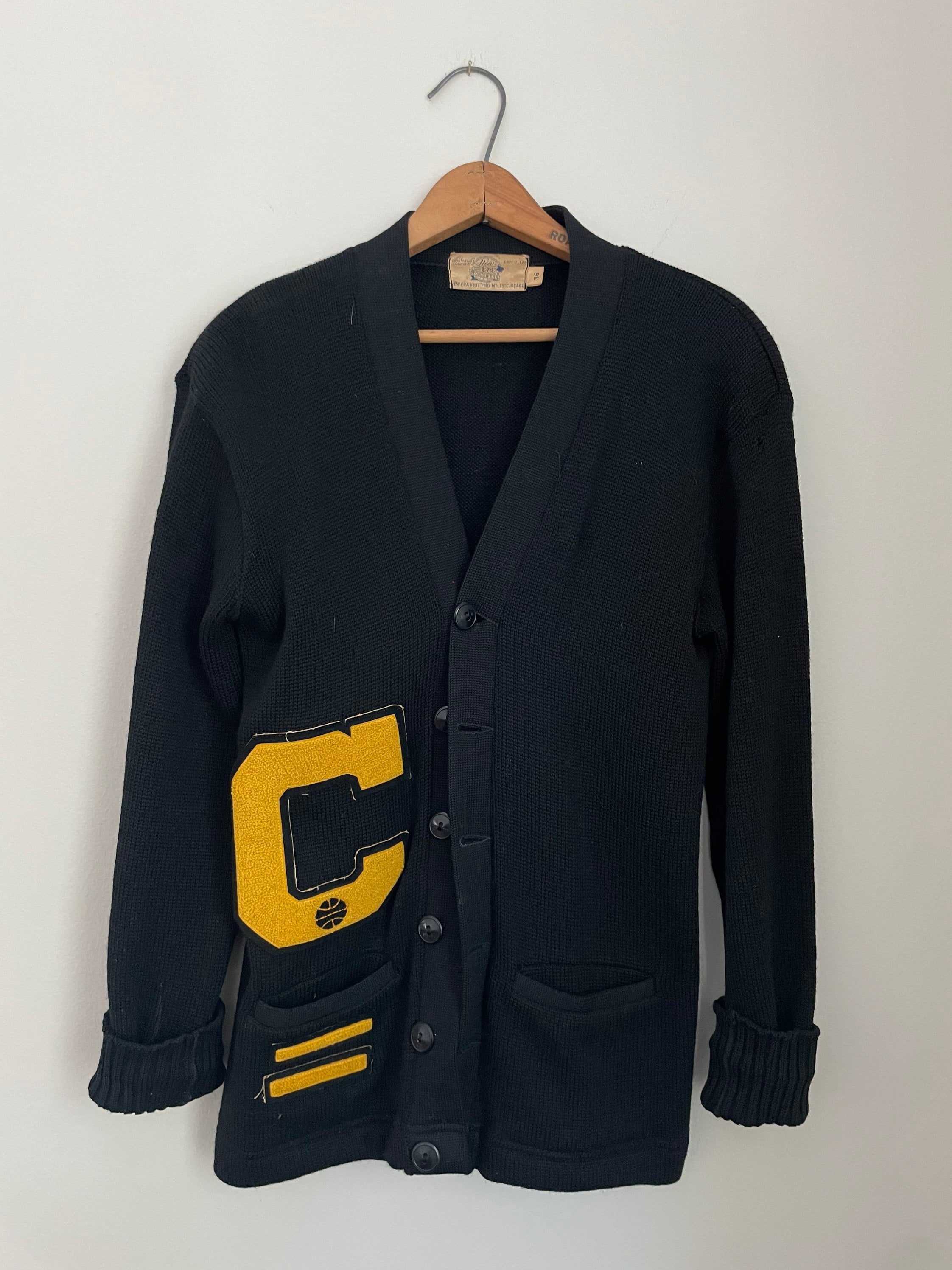 Vintage Wool Letterman Cardigan, 1950's-1960's Letterman Cardigan, New Era Sports Wear Sweater With Basketball and Letter c - Etsy Vintage Wool Letterman Cardigan, 1950's-1960's Letterman Cardigan, New Era Sports Wear Sweater With Basketball and Letter c - Etsy