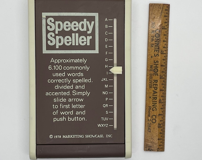 Vintage Speedy Speller, 1970's Office Speller, Vintage Gift for Writer