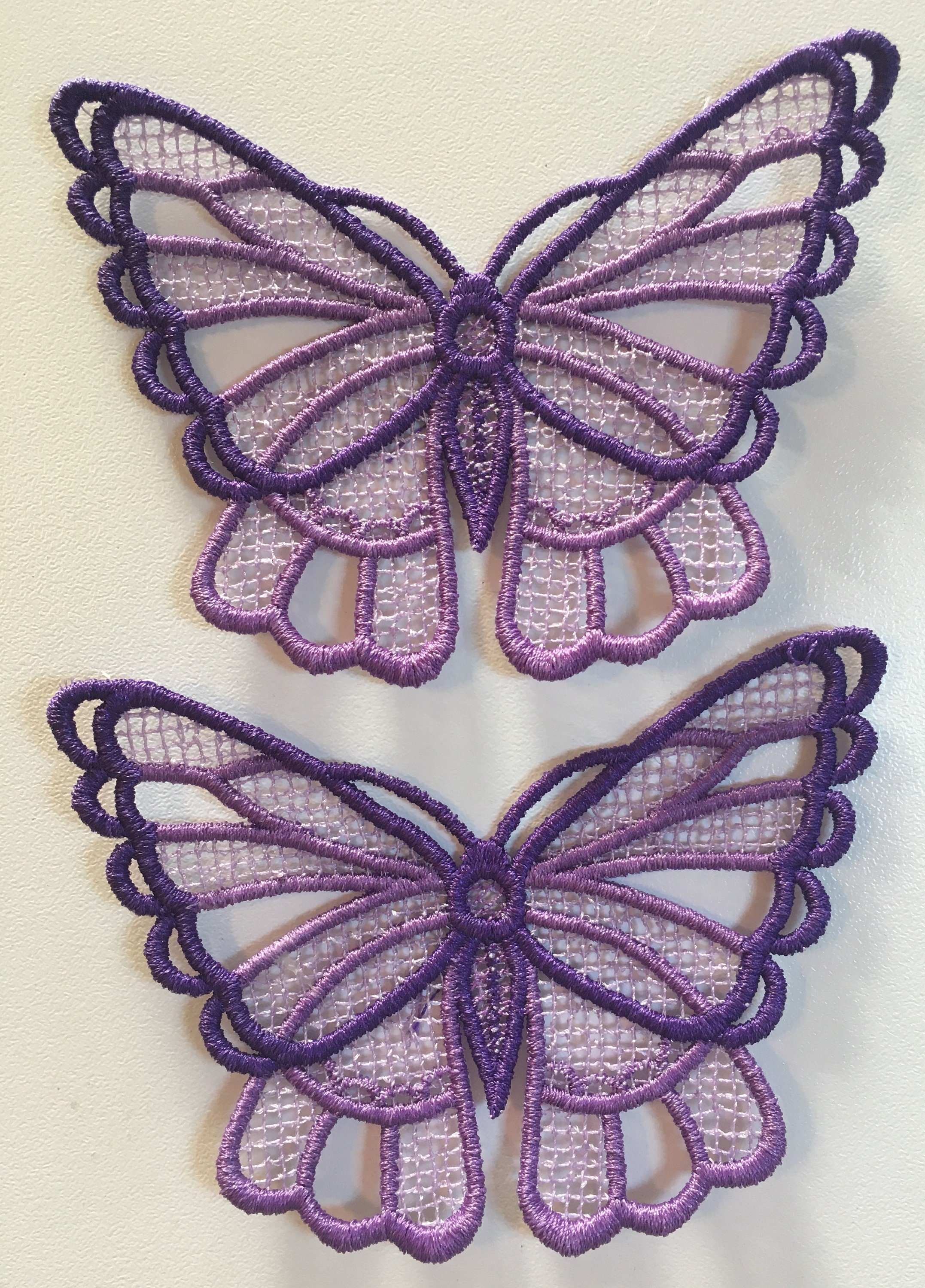 Purple Butterflies Free Standing Lace Butterfly Ornaments | Etsy India