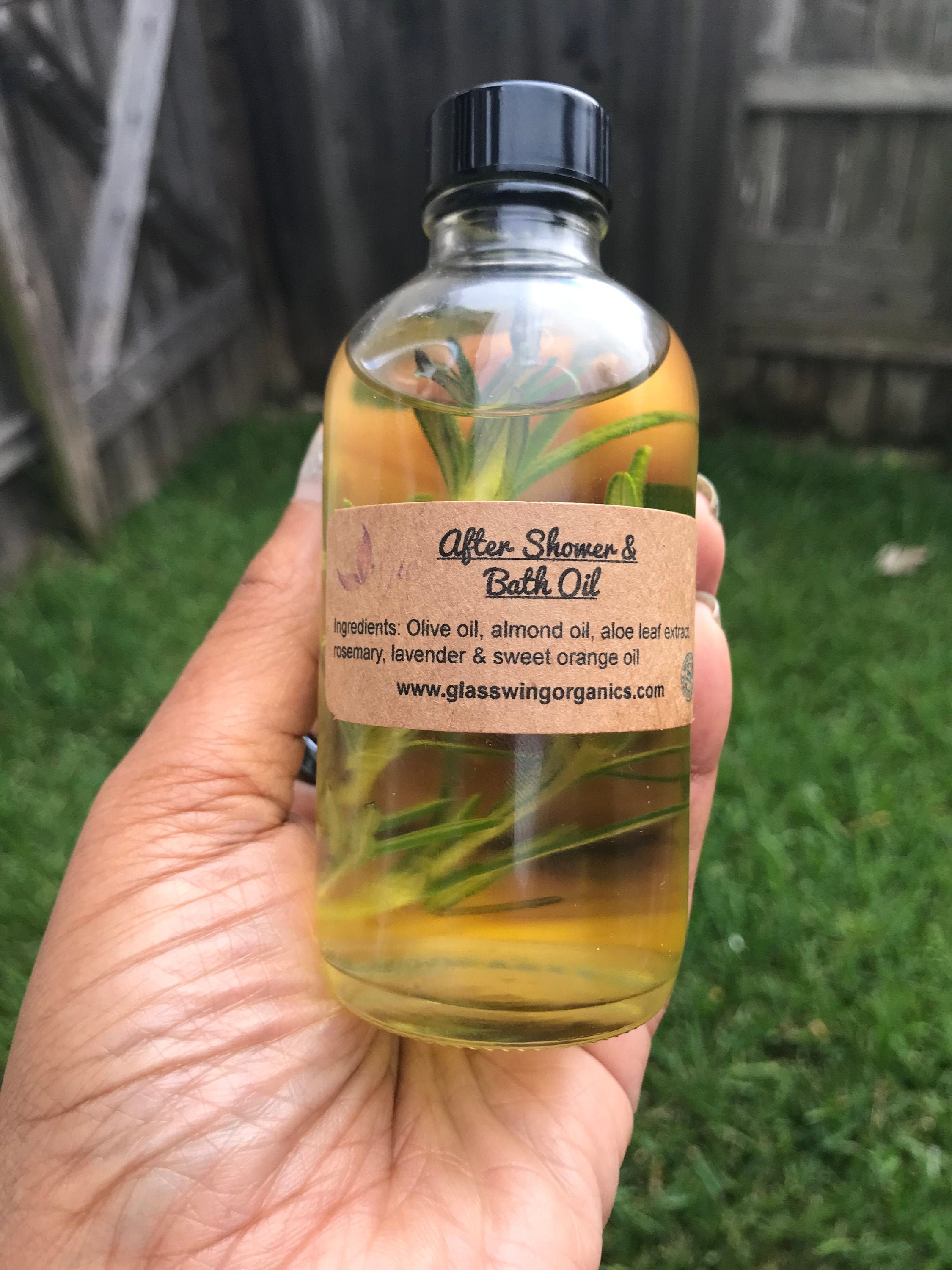 After Shower Bath Infused Body Oil Etsy