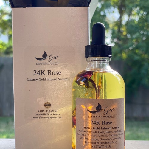 24K Rose Luxury Gold Infused Serum Etsy