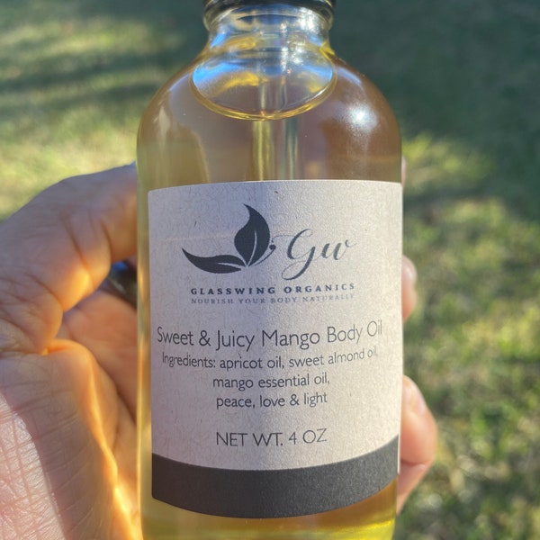 Aceite corporal de mango dulce y jugoso