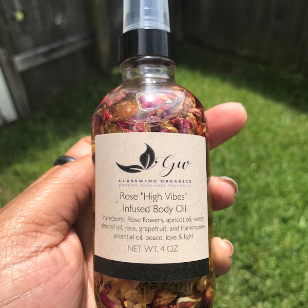 Rose High Vibes Infused Body Oil