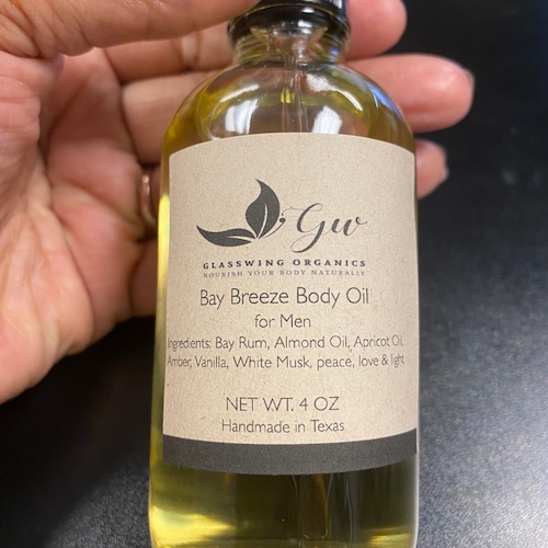 Bay Breeze Body Oil for Men Etsy