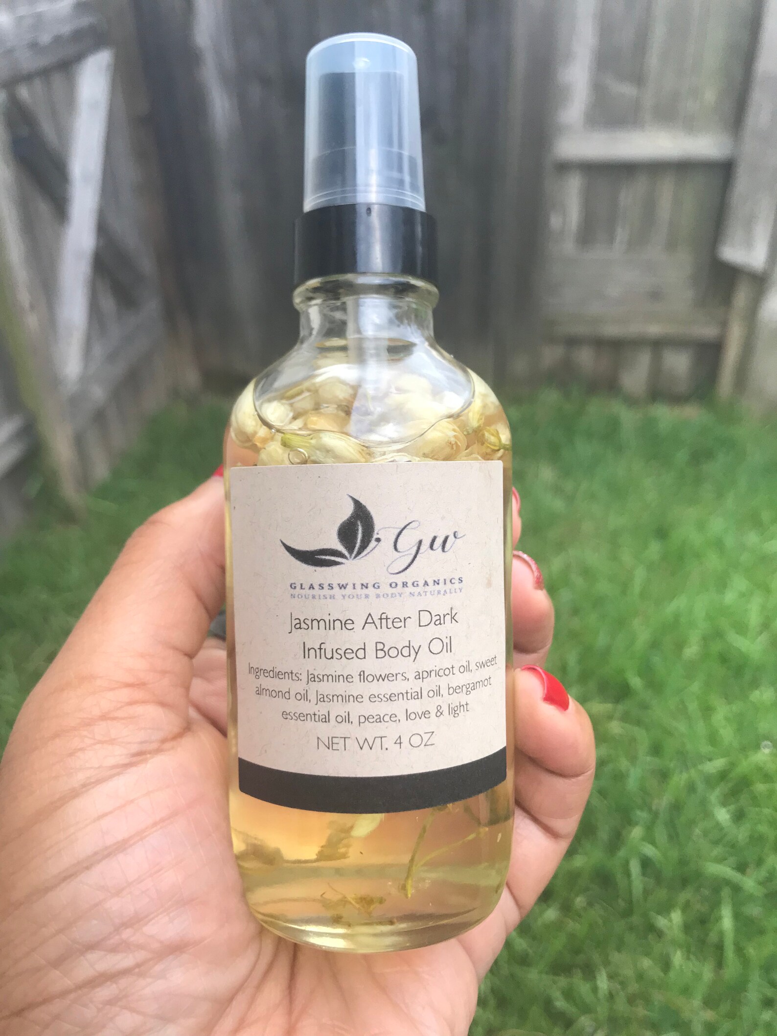 Jasmine Infused Body Oil Etsy