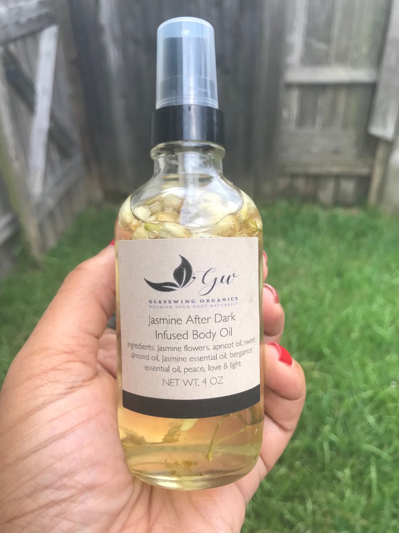 Jasmine After Dark Infused Body Oil Etsy
