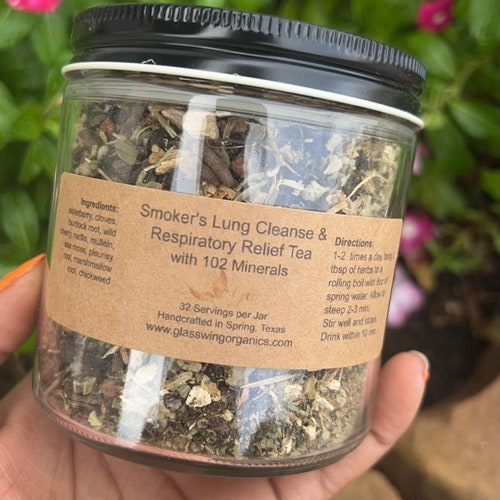 Smokers Lung & Respiratory Tea With 102 Minerals Etsy UK