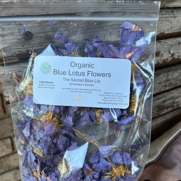 Organic Blue Lotus Flowers