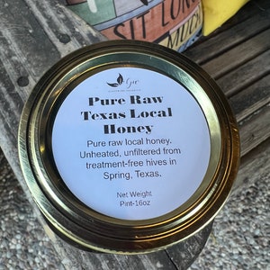 Pure Raw Texas Local Honey