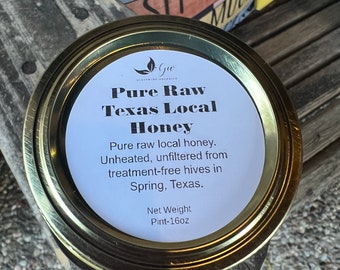 Pure Raw Texas Local Honey