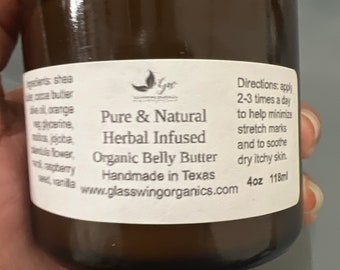 Pure & Natural |  Herbal Infused Belly Butter