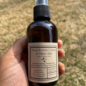 Deep Reverie Linen Pillow Spray