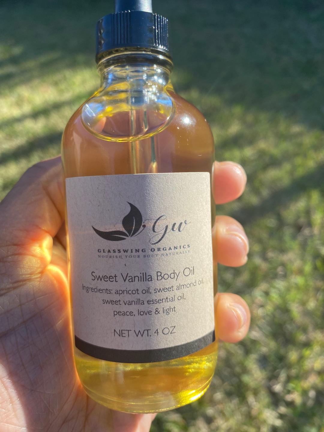 Sweet Vanilla Body Oil Etsy