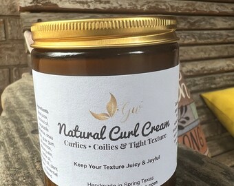 Crème naturelle pour boucles