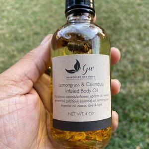 Lemongrass & Calendula Infused Body Oil