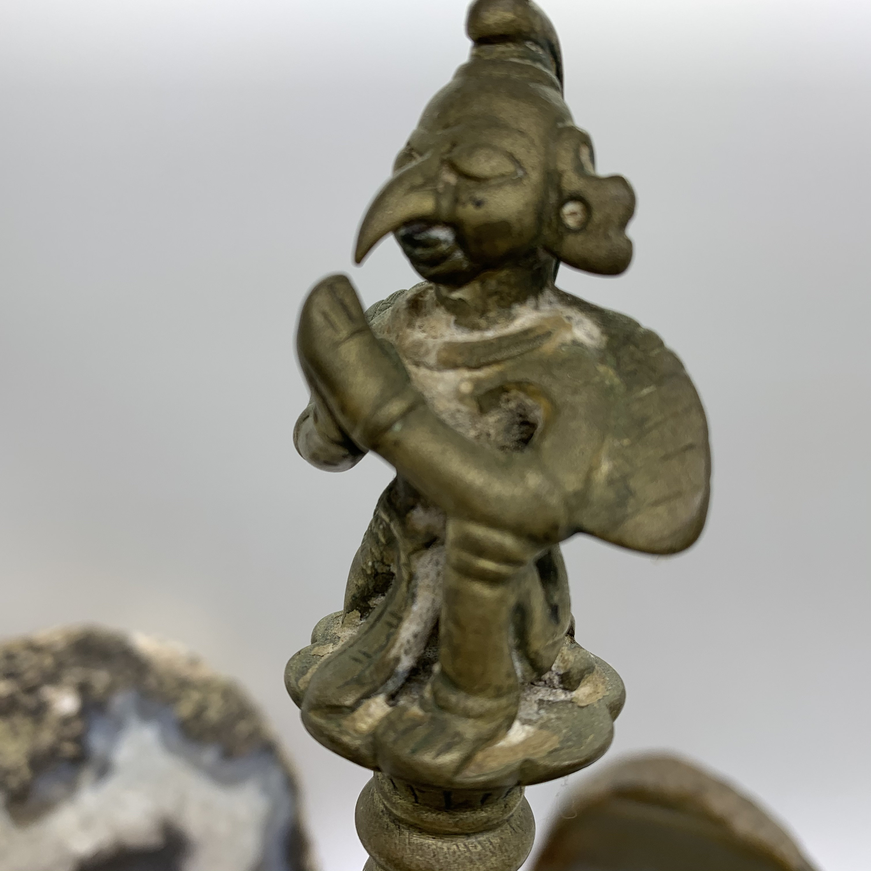 Brass India Bell With God Etsy