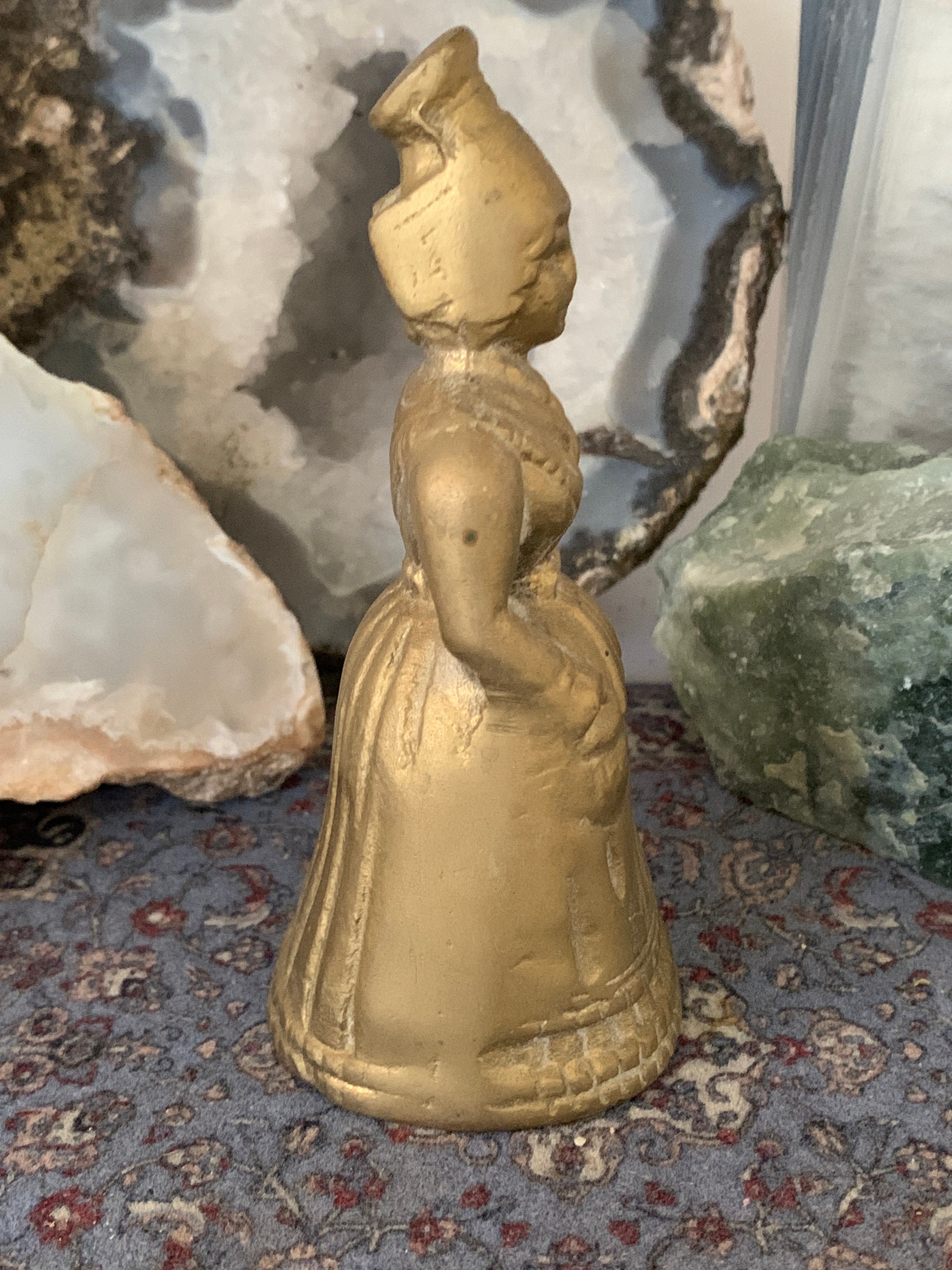 Brass Lady Bell Etsy