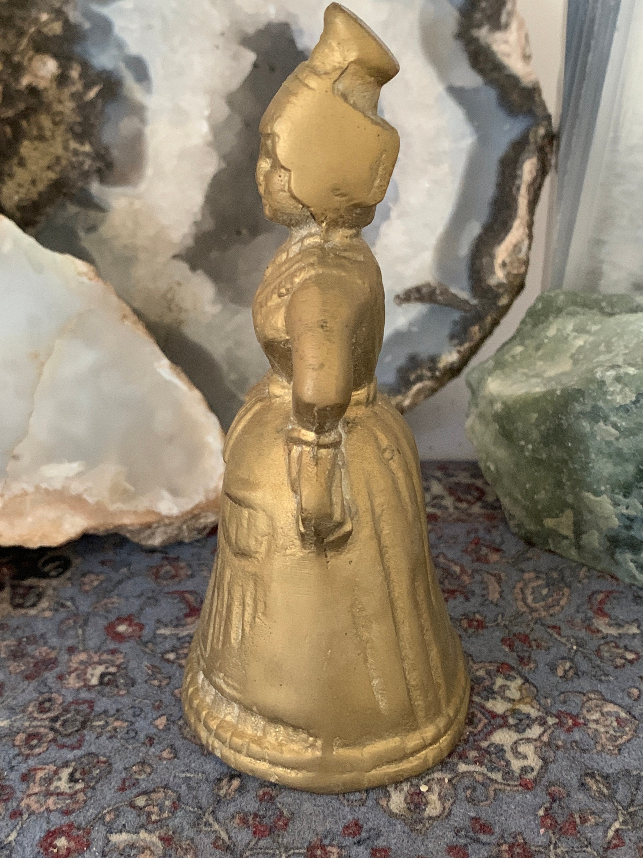 Brass Lady Bell Etsy